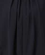 FOBGD26140 MK MICHEL KLEIN(MK ミッシェルクラン) バルーンヘムブラウス/洗える グレーブルー