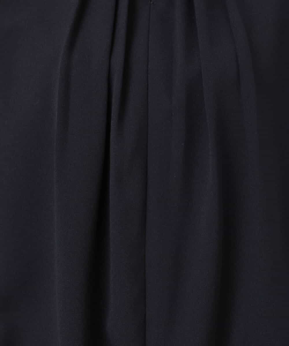 FOBGD26140 MK MICHEL KLEIN(MK ミッシェルクラン) バルーンヘムブラウス/洗える グレーブルー