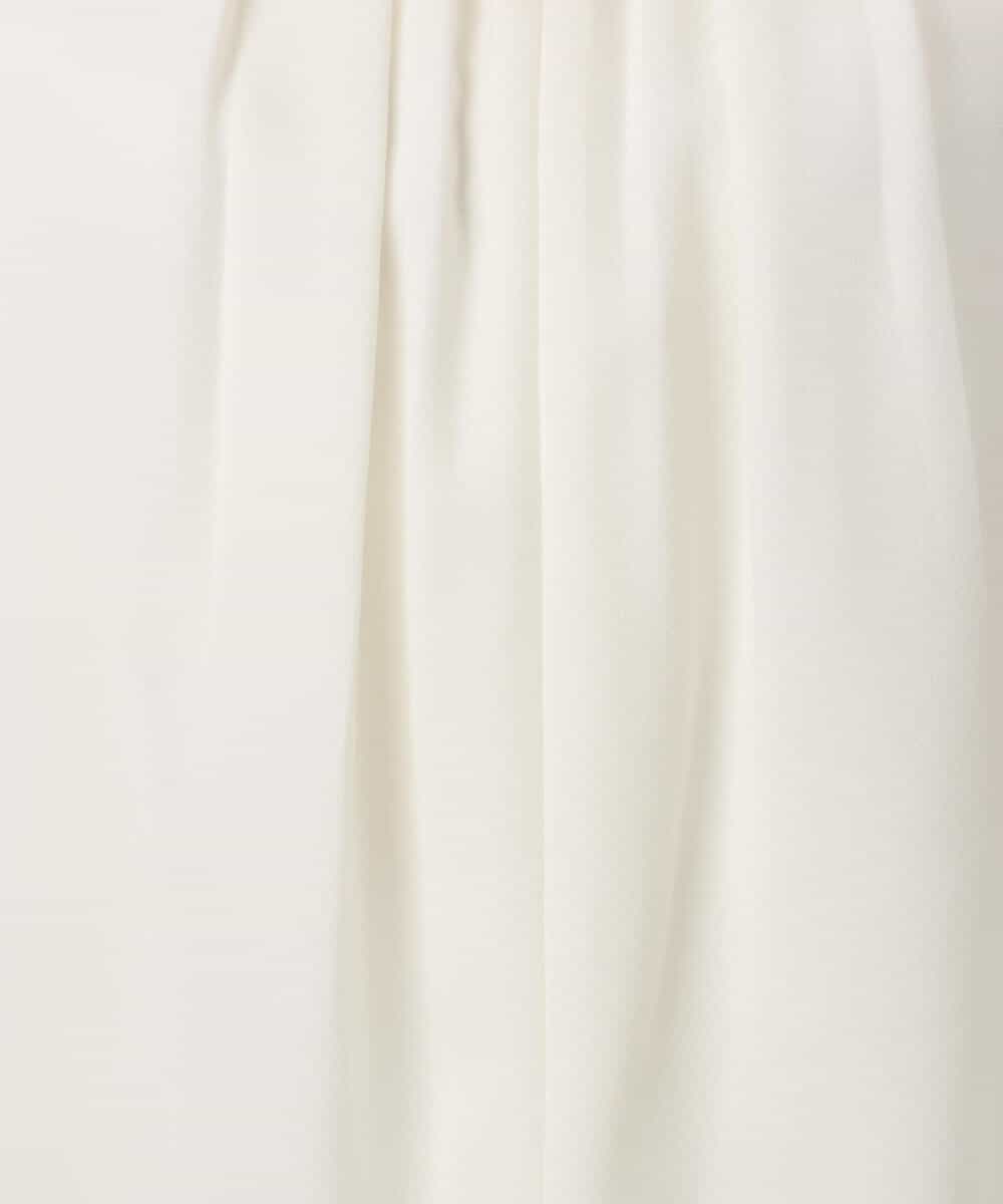 FOBGD26140 MK MICHEL KLEIN(MK ミッシェルクラン) バルーンヘムブラウス/洗える グレーブルー