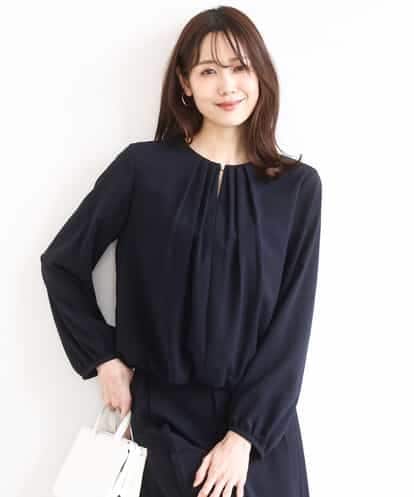 FOBGD26140 MK MICHEL KLEIN バルーンヘムブラウス/洗える