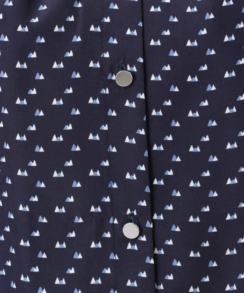 FOBGD39150 MK MICHEL KLEIN(MK ミッシェルクラン) ミニトライアングル幾何柄ブラウス/接触冷感/UVカット/洗える アイボリー