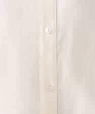 FOBGD41160 MK MICHEL KLEIN(MK ミッシェルクラン) フーディーデザインシアーシャツブラウス/洗える モカ