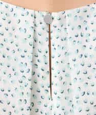 FOBGD42150 MK MICHEL KLEIN(MK ミッシェルクラン) フラワーモチーフプリントブラウス/接触冷感/UVカット/洗える アイボリー