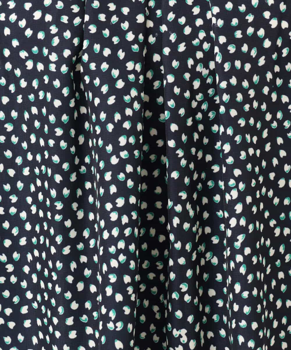 FOBGD42150 MK MICHEL KLEIN(MK ミッシェルクラン) フラワーモチーフプリントブラウス/接触冷感/UVカット/洗える アイボリー