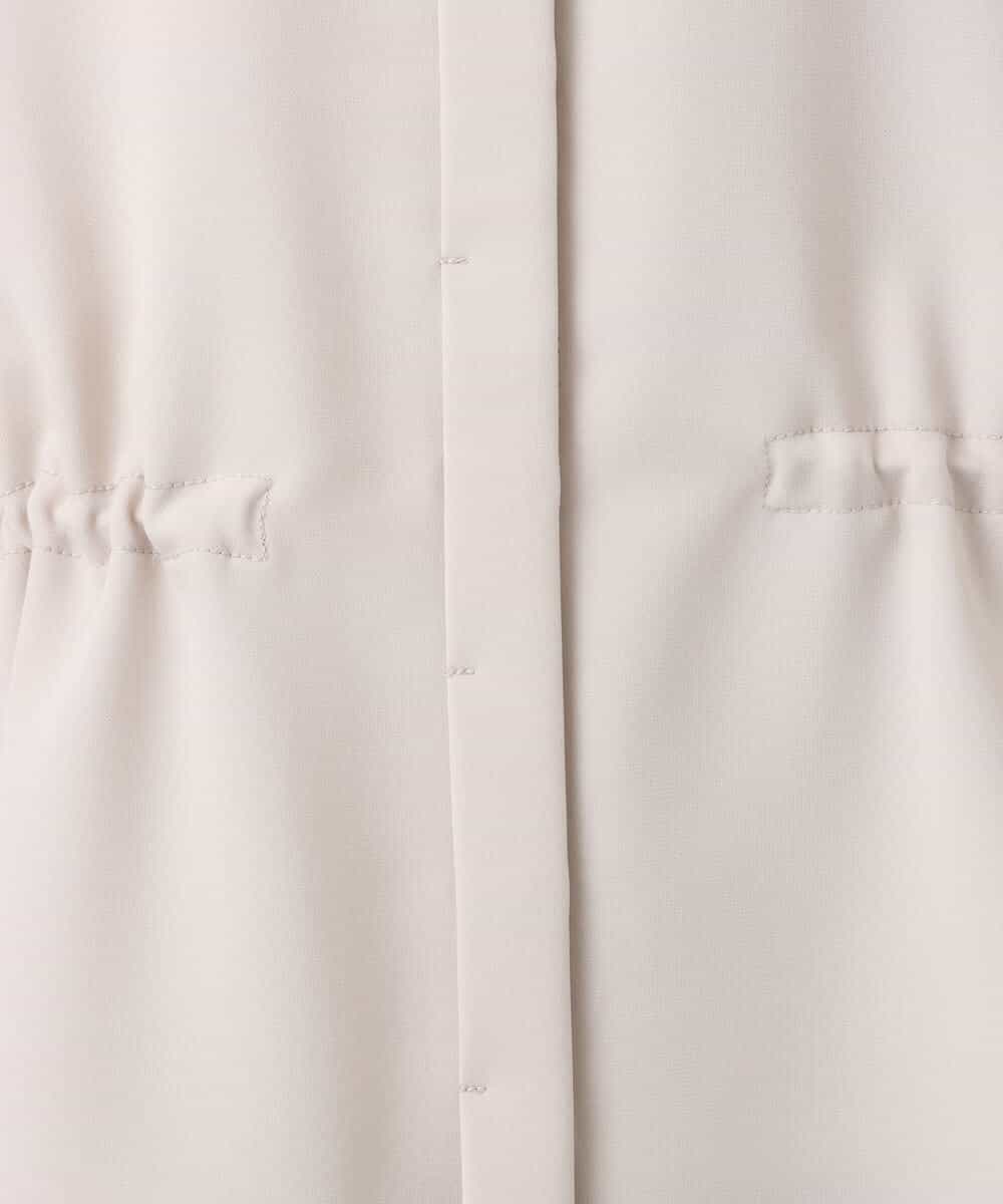 FOBGD44160 MK MICHEL KLEIN(MK ミッシェルクラン) バンドカラーブラウス/接触冷感/UVカット/防シワ/通気性/洗える ベージュ