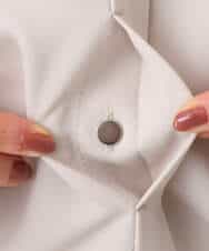 FOBGD44160 MK MICHEL KLEIN(MK ミッシェルクラン) バンドカラーブラウス/接触冷感/UVカット/防シワ/通気性/洗える ベージュ