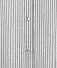 FOBGD46150 MK MICHEL KLEIN(MK ミッシェルクラン) ストライプ柄サッカーシャツブラウス/洗える ネイビー