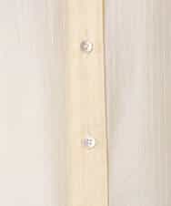 FOBGD57150 MK MICHEL KLEIN(MK ミッシェルクラン) [接触冷感/洗える]ドビーストライプ柄シアーシャツブラウス ライトブルー