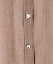 FOBGD57150 MK MICHEL KLEIN(MK ミッシェルクラン) [接触冷感/洗える]ドビーストライプ柄シアーシャツブラウス ライトブルー