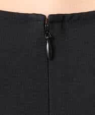 FOBGD59150 MK MICHEL KLEIN(MK ミッシェルクラン) [UVカット/接触冷感/洗える]ストレッチ 裾レース半袖ブラウス ブラック