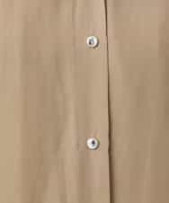 FOBGD68140 MK MICHEL KLEIN(MK ミッシェルクラン) [UVカット/接触冷感/洗える]メタル釦デザイン サテン地ブラウス ターコイズ