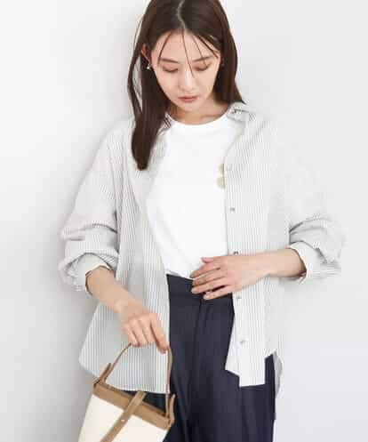 FOBJA46150 MK MICHEL KLEIN サッカーシャツブラウス/洗える