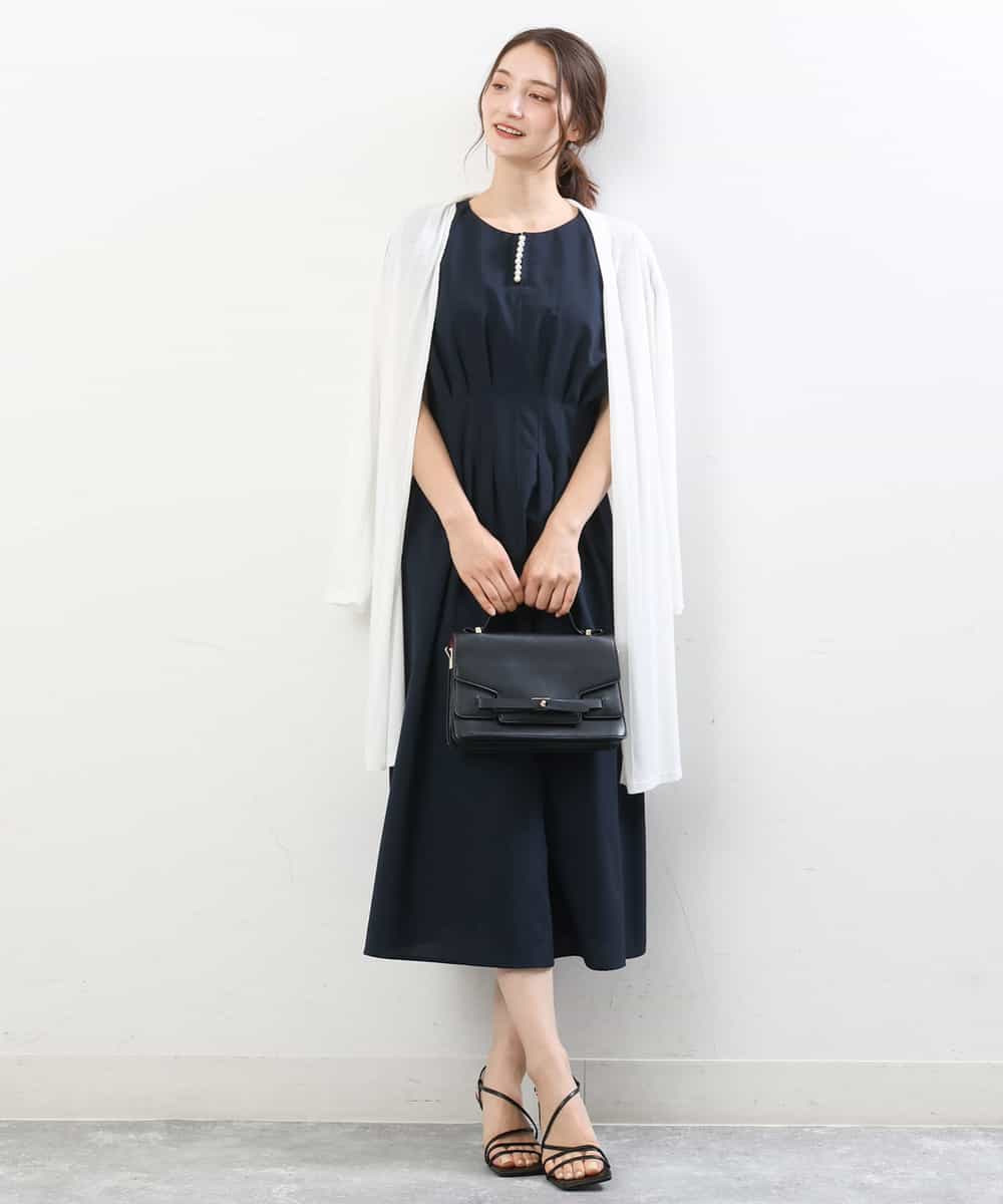 FOCFS04120 MK MICHEL KLEIN(MK ミッシェルクラン) 着流しカーディガン/洗える ベージュ