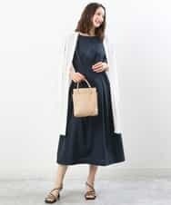 FOCFS04120 MK MICHEL KLEIN(MK ミッシェルクラン) 着流しカーディガン/洗える ベージュ