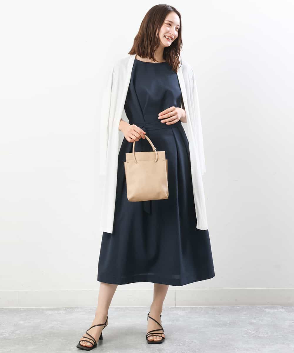 FOCFS04120 MK MICHEL KLEIN(MK ミッシェルクラン) 着流しカーディガン/洗える ベージュ