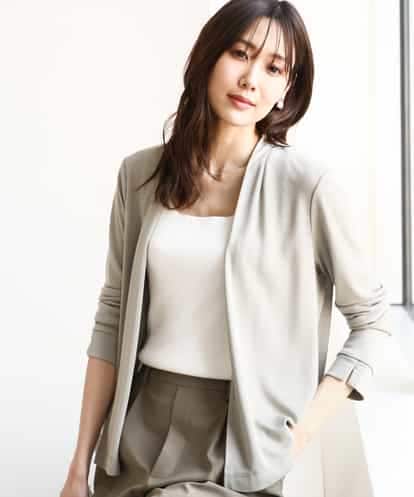 FOCGA41120 MK MICHEL KLEIN ショート丈カーディガン/接触冷感/UVカット/洗える