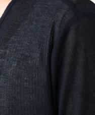 FOCGD40130 MK MICHEL KLEIN(MK ミッシェルクラン) コットン混シアーラメカーディガン/洗える ライトブルー