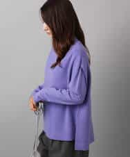 FOFAD40170 MK MICHEL KLEIN(MK ミッシェルクラン) ハイネックジレ×クルーネックニット ツインセット ベージュ