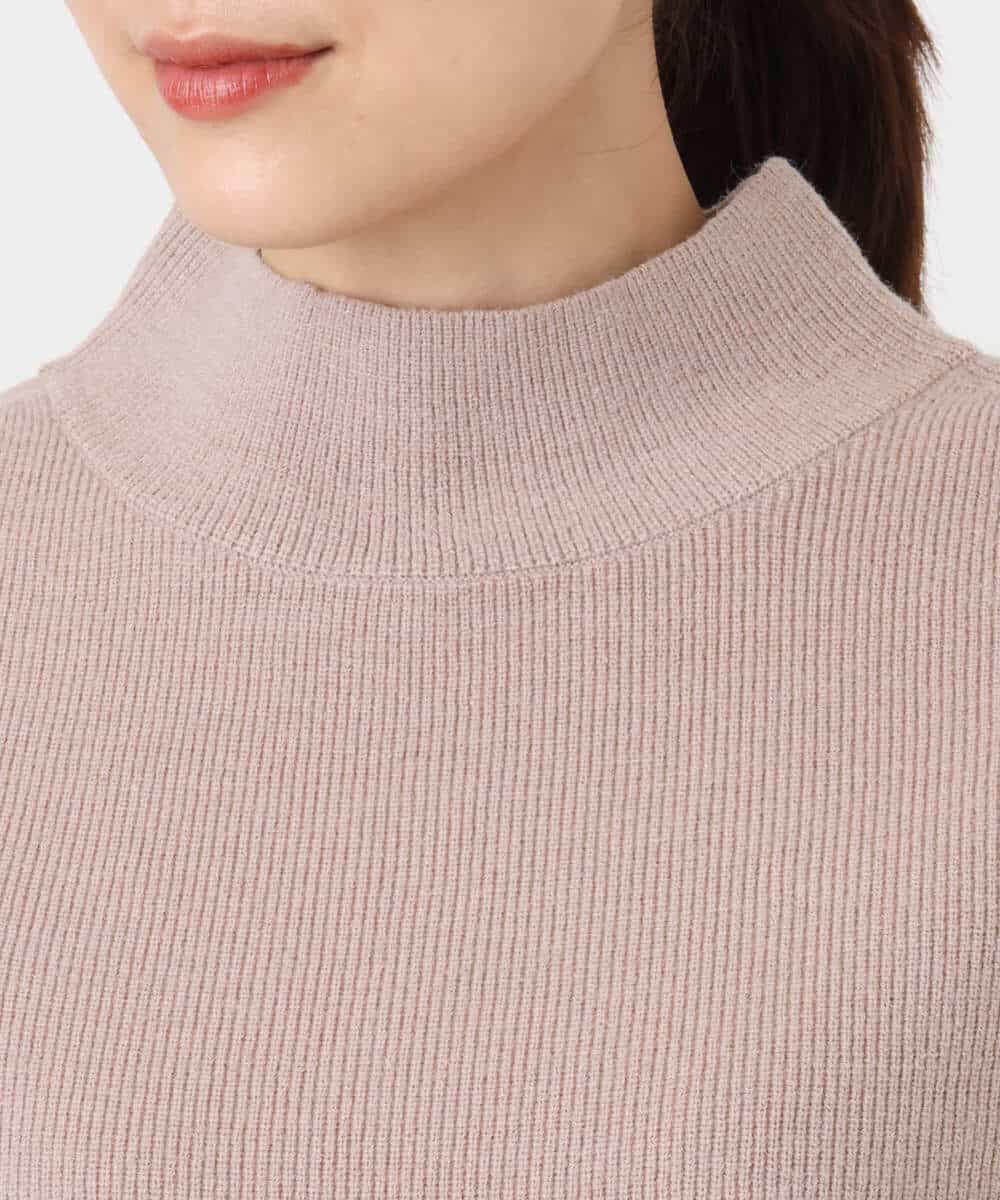 FOFAD40170 MK MICHEL KLEIN(MK ミッシェルクラン) ハイネックジレ×クルーネックニット ツインセット ベージュ