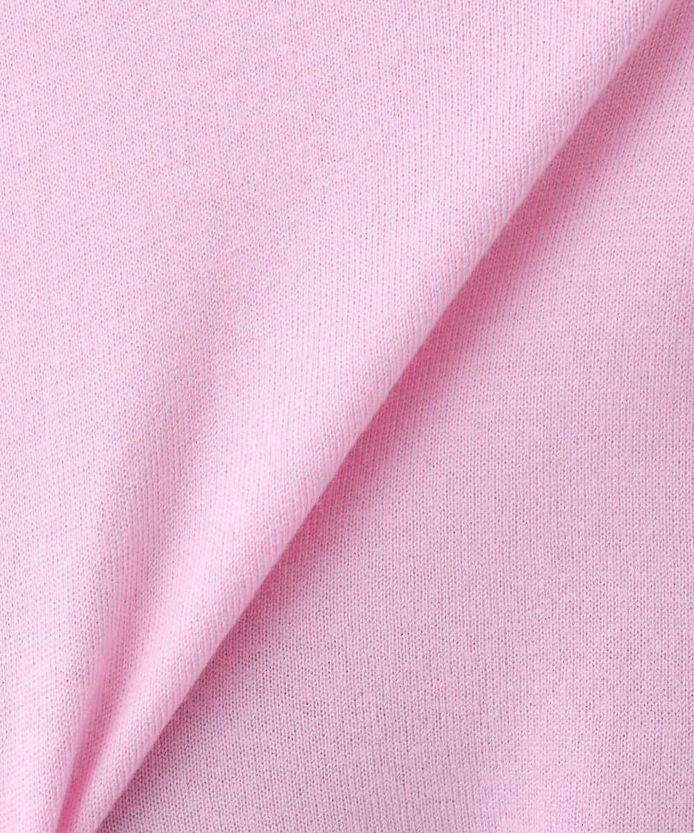 FOFAV04150 MK MICHEL KLEIN(MK ミッシェルクラン) ハイネックAラインニットチュニック/洗える ピンク