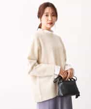 FOFAV07210 MK MICHEL KLEIN(MK ミッシェルクラン) ミドル丈ウールニット/洗える イエロー