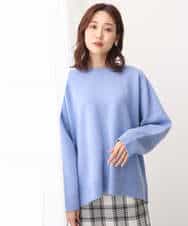 FOFAV07210 MK MICHEL KLEIN(MK ミッシェルクラン) ミドル丈ウールニット/洗える イエロー