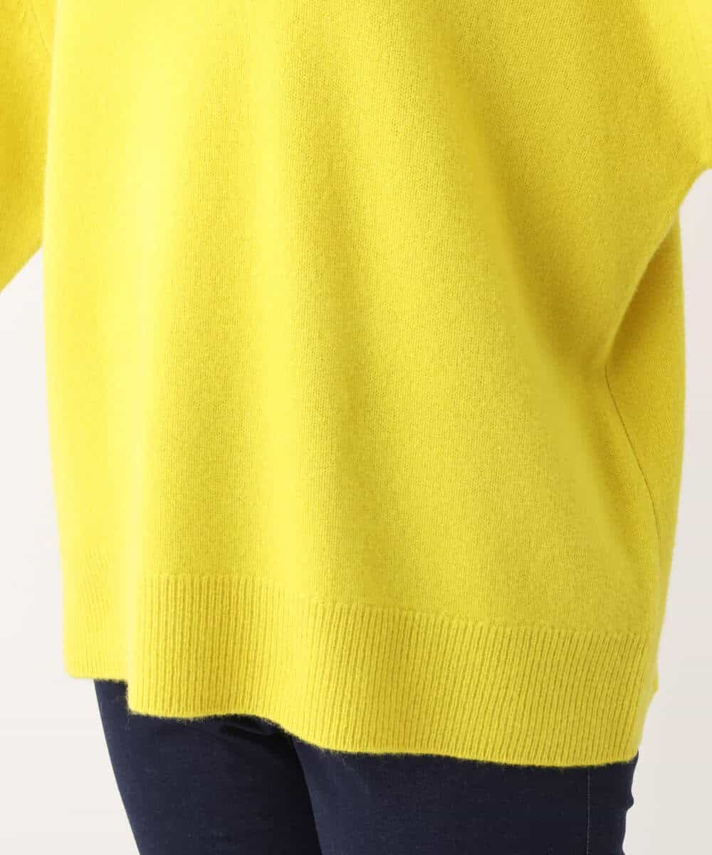 FOFAV07210 MK MICHEL KLEIN(MK ミッシェルクラン) ミドル丈ウールニット/洗える イエロー