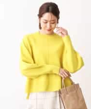 FOFAV08170 MK MICHEL KLEIN(MK ミッシェルクラン) ショート丈ウールニット/洗える イエロー