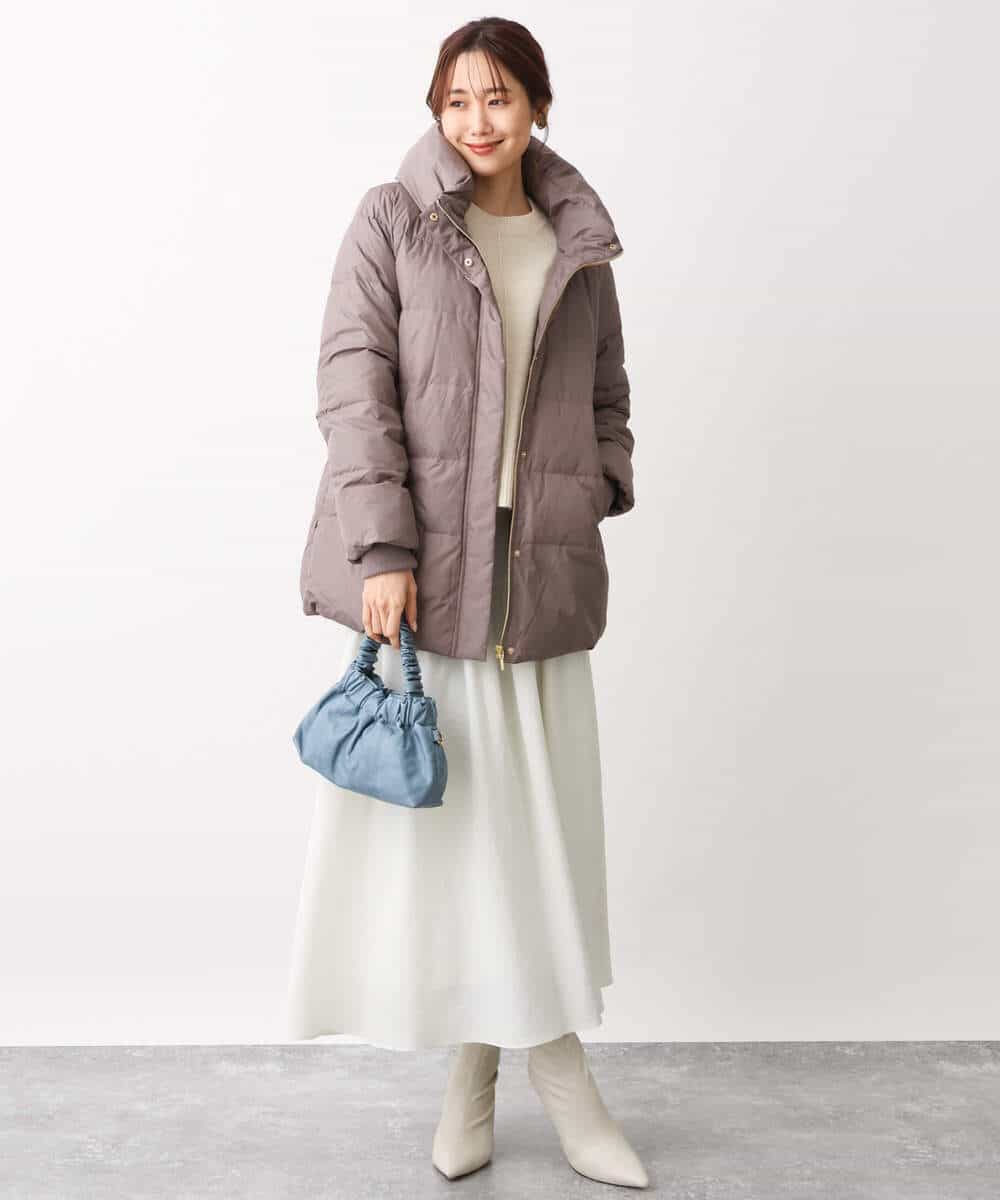 FOFAV08170 MK MICHEL KLEIN(MK ミッシェルクラン) ショート丈ウールニット/洗える イエロー