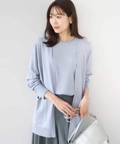 FOFGD30170 MK MICHEL KLEIN カラーニットアンサンブル/洗える