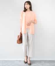 FOFGD30170 MK MICHEL KLEIN(MK ミッシェルクラン) カラーニットアンサンブル/洗える ライトブルー