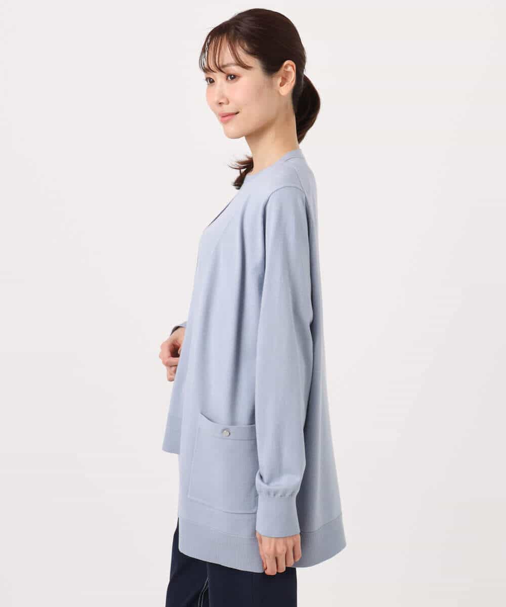 FOFGD30170 MK MICHEL KLEIN(MK ミッシェルクラン) カラーニットアンサンブル/洗える ライトブルー