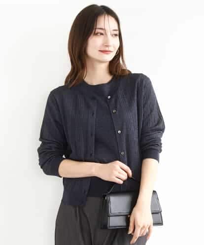 FOFJA20160 MK MICHEL KLEIN シアーニットアンサンブル/洗える