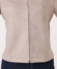 FOJDD32190 MK MICHEL KLEIN(MK ミッシェルクラン) フェイクスウェードショートブルゾン/洗える モカ