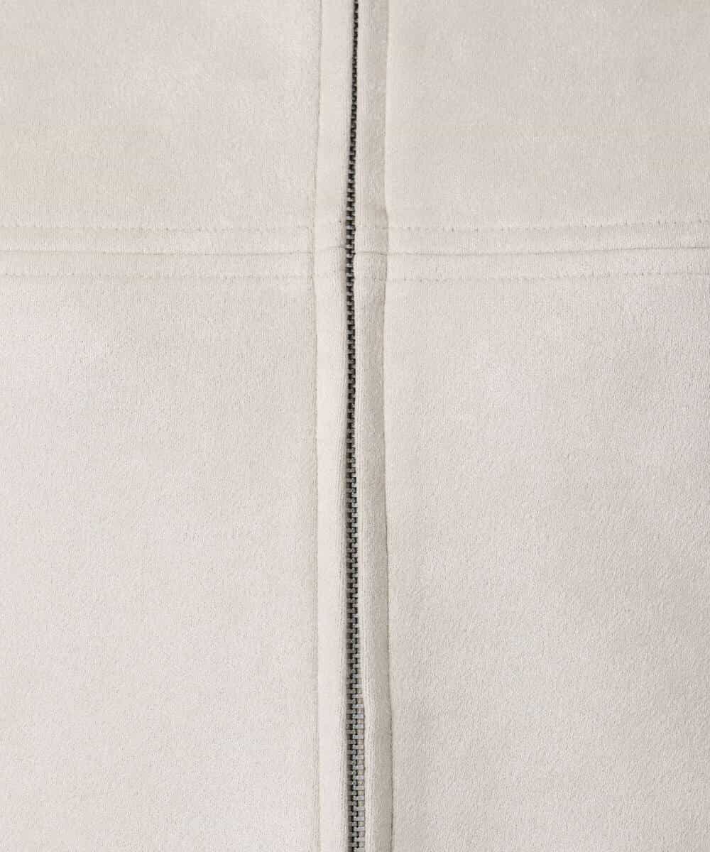 FOJDD32190 MK MICHEL KLEIN(MK ミッシェルクラン) フェイクスウェードショートブルゾン/洗える モカ