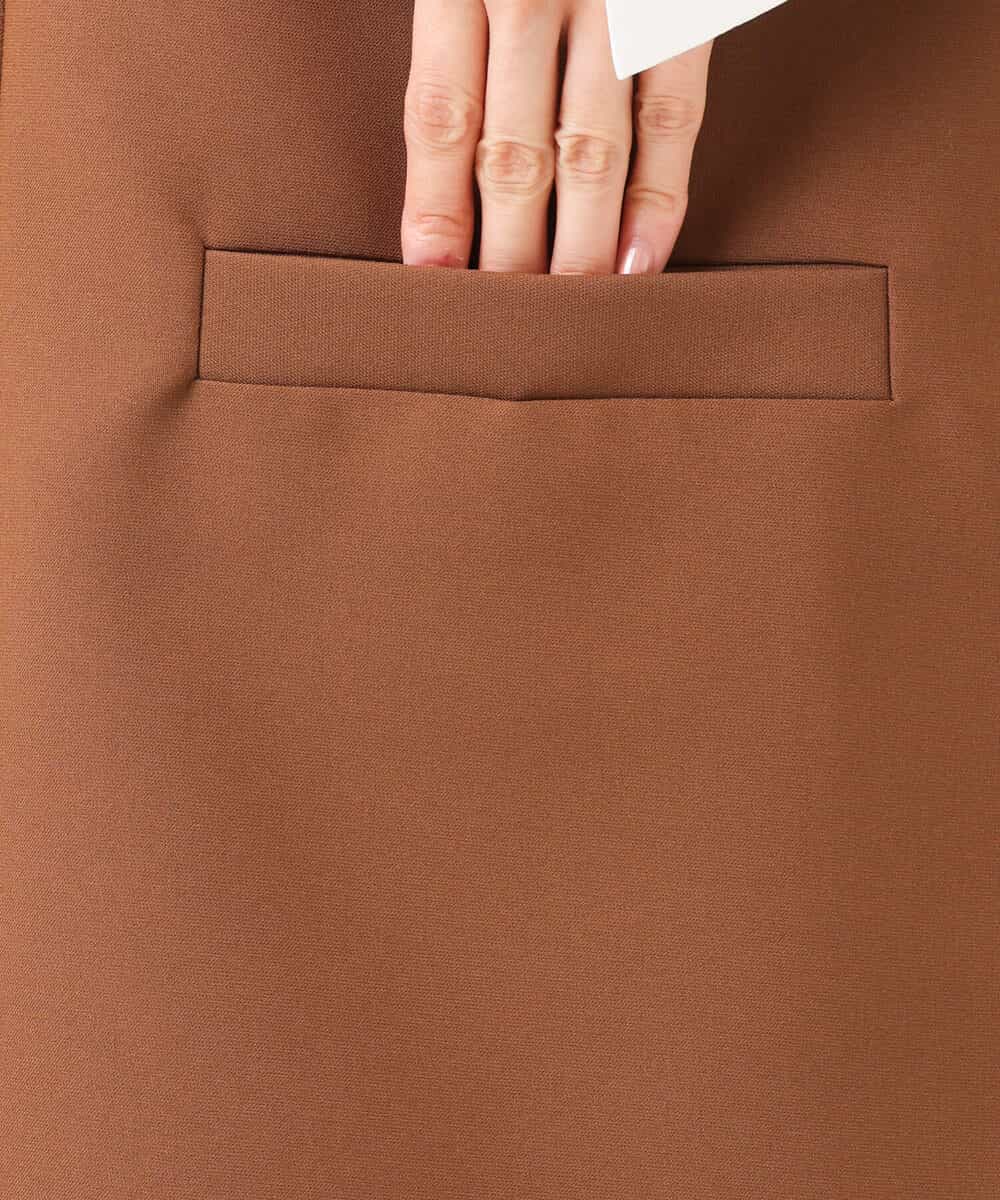 FOJJS26180 MK MICHEL KLEIN(MK ミッシェルクラン) Vネックベスト/セットアップ対応/洗える ブラウン
