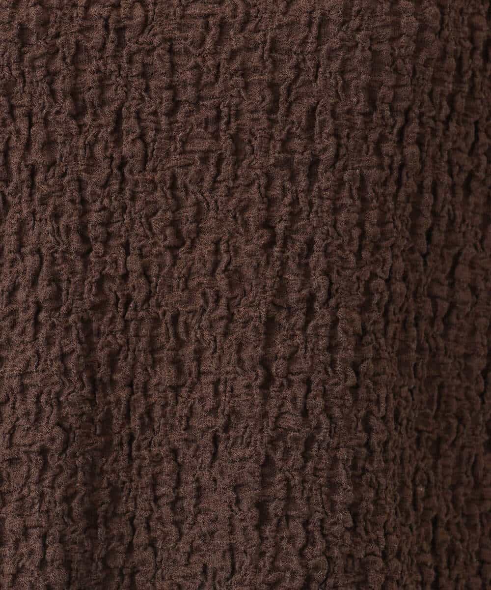 FOKGA50100 MK MICHEL KLEIN(MK ミッシェルクラン) フクレシャーリングカットソー/UVカット/洗える オレンジピーチ