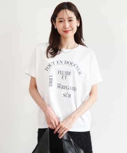 FOKGD60085  [UVカット/接触冷感/洗える]デザインロゴTシャツ
