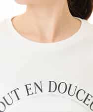 FOKGD60085 MK MICHEL KLEIN(MK ミッシェルクラン) [UVカット/接触冷感/洗える]デザインロゴTシャツ ホワイト