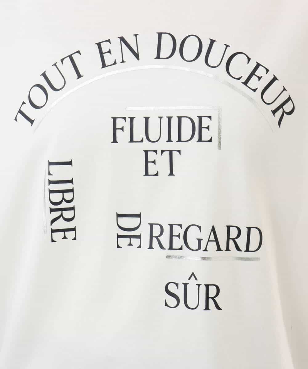 FOKGD60085 MK MICHEL KLEIN(MK ミッシェルクラン) [UVカット/接触冷感/洗える]デザインロゴTシャツ ホワイト