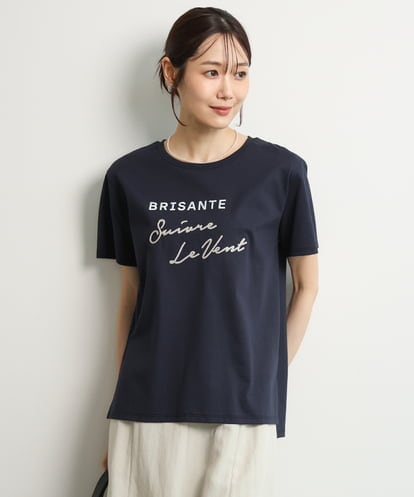 FOKGD61085 MK MICHEL KLEIN [UVカット/接触冷感/洗える]デザインロゴTシャツ