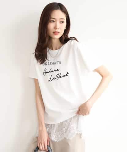 FOKGD61085  [UVカット/接触冷感/洗える]デザインロゴTシャツ