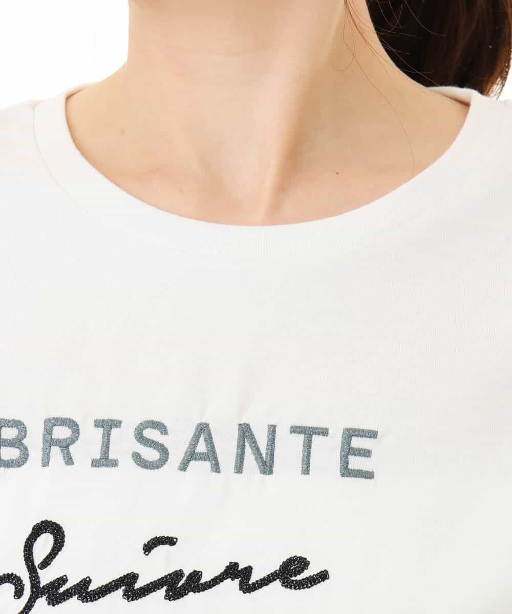 FOKGD61085 MK MICHEL KLEIN(MK ミッシェルクラン) [UVカット/接触冷感/洗える]デザインロゴTシャツ ホワイト