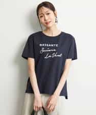 FOKGD61085 MK MICHEL KLEIN(MK ミッシェルクラン) [UVカット/接触冷感/洗える]デザインロゴTシャツ ホワイト
