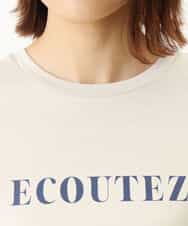 FOKGP06085 MK MICHEL KLEIN(MK ミッシェルクラン) ロゴTシャツ/洗える ベージュ