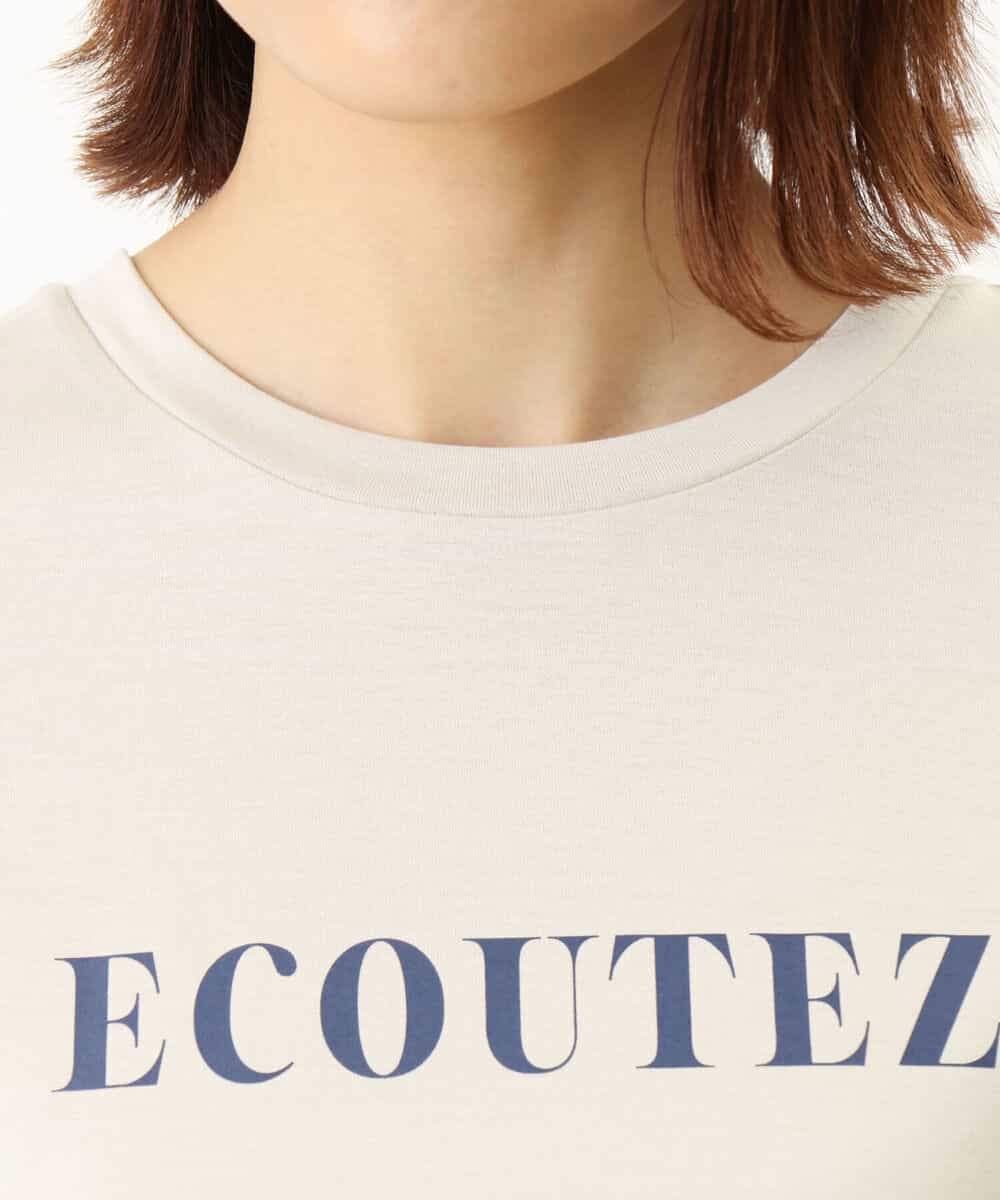FOKGP06085 MK MICHEL KLEIN(MK ミッシェルクラン) ロゴTシャツ/洗える ベージュ