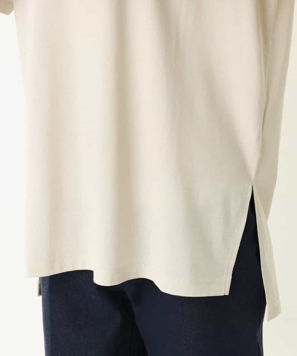FOKGP06085 MK MICHEL KLEIN(MK ミッシェルクラン) ロゴTシャツ/洗える ベージュ