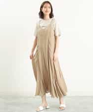 FOKGP06085 MK MICHEL KLEIN(MK ミッシェルクラン) ロゴTシャツ/洗える ベージュ
