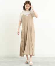 FOKGP06085 MK MICHEL KLEIN(MK ミッシェルクラン) ロゴTシャツ/洗える ベージュ