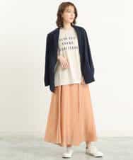 FOKGP06085 MK MICHEL KLEIN(MK ミッシェルクラン) ロゴTシャツ/洗える ベージュ